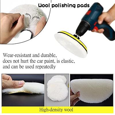 5pcs/set 5 Inch Car Polishing Waxing Buffing Wheel Pad Car Polisher Kit For  Auto M10 Drill Connector Car Paint Care Car-styling