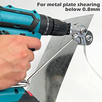 Electric Drill Plate Cutter, 2022 New Metal Nibbler Drill Attachment  Electric Drill Shears, Easy to Use Drill Attachment for Metal Cutting (A) -  Yahoo Shopping