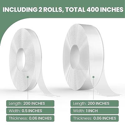 Kelasy Nano Double Sided Tape Heavy Duty,Extra Strong Sticky Double Sided  Mounting Tape,1.2 x 120,Clear Adhesive Poster Wall Tape for Decoration -  Yahoo Shopping