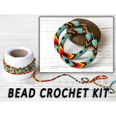 Bead crochet kit bracelet, Craft kit for adults, DIY jewelry - Inspire  Uplift