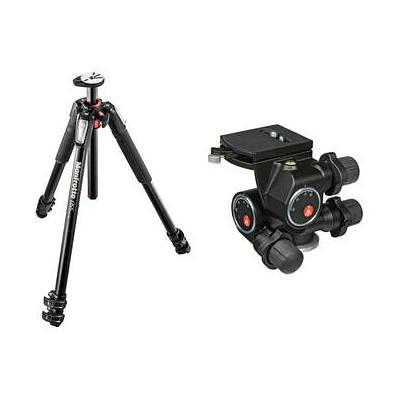 Manfrotto MT055XPRO3 Aluminum Tripod with 410 Junior Geared Head