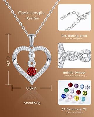 LOUISA SECRET Necklaces for Women with Crystal Circle Pendant