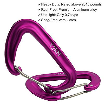  S Carabiner Clip, 20Pcs Small Alloy Keychain Clip 1.6