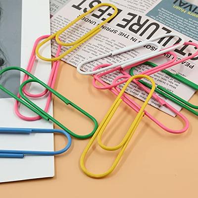 Super Large Vinyl Coated Paper Clips, 30 Pack 4 Inch Assorted Color Jumbo  Paper Clip Holders, Colorful Giant Large Sheet Holders For Files, Papers,  Of