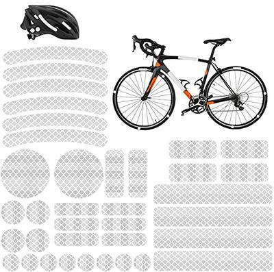 Reflective Stickers for Bikes 85pc (Blue)-Waterproof, High Visibility Bike  Stickers for Flat Surfaces-Nighttime Safety Reflective Stickers for