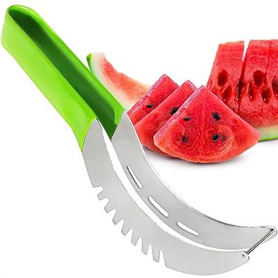 Watermelon Cutter Slicer, Stainless Steel Cutter Quickly Safe Knife, Fruit  Salad Melon Cutter For Kitchen Gadget - Temu