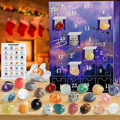 Rock Collection Advent Calendar 2023 With 24 Gemstones Minerals