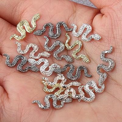 60Pcs/Box Snake Nail Charms with Rhinestones Elegant And Fashionable Nail  Art Accessories for Women And Girls – the best products in the Joom Geek  online store