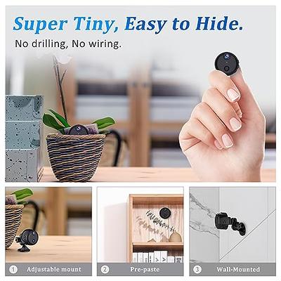 Amixya Mini Spy Camera Wireless Hidden Camera for Home Security