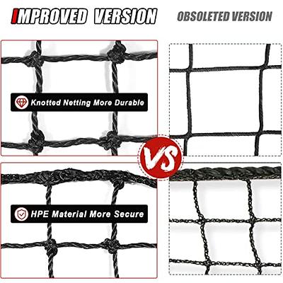 IUZEAI Baseball Softball Backstop Nets, 10'x10' Pro High Impact