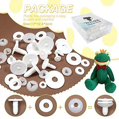 TOAOB 60 Set Doll Joints Assorted Size White Plastic Animal Joints Bear  Making Accessories for Doll Making Limbs and Head Joints - Yahoo Shopping