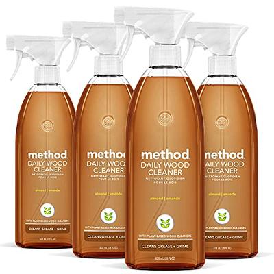 Method Daily Wood Cleaner, Almond, Plant-Based Formula That Cleans