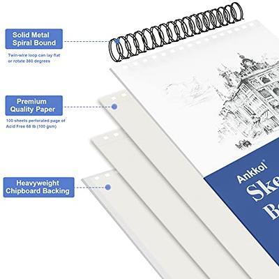 Marker Paper Sketchbook: 100 pages, 90 gsm, 8.5x11 in, Marker Sketchbook,  Sketchbook for Markers, Marker Paper Sketch Book, Marker Paper Sketch Pad