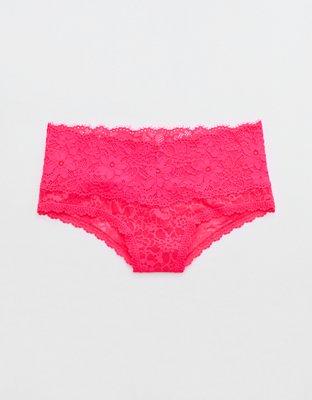 Show Off Eyelash Lace Cheeky Underwear Women's Luminous Rose L