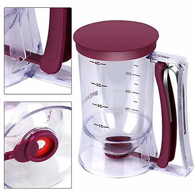 Batter Separator Silicone Muffin Cups, Pancake Batter Dispenser