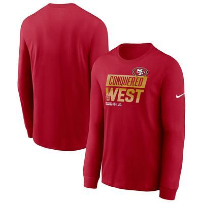 Women's Nike Scarlet San Francisco 49ers Velocity Sideline Performance T- Shirt