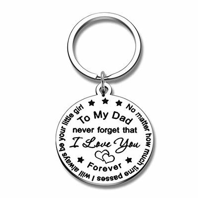 Elechobby Drive Safe Keychain I Need You Here with Me for Husband Dad Boyfriend Gifts Valentines Day Father's Day Birthday Gift (Black wider)