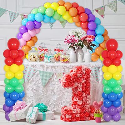 RUBFAC Table Balloon Arch and Balloon Arch Stand Kit for Floor Adjustable  Arch Kit 63 Inches