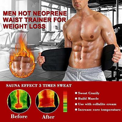 Waist trainer sweat belt men Trimmer Sauna Body Shaper Fat Burner Shapewear  Band