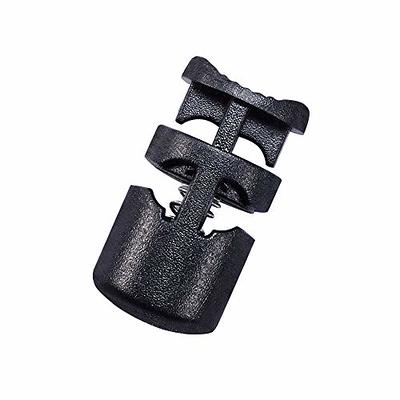 DYZD Plastic Cord Lock End Spring Stop Toggle Stoppers Heavy Duty Cord Lock  for Lanyard,luggage,clothing,backpack and various kinds of outdoor and gym