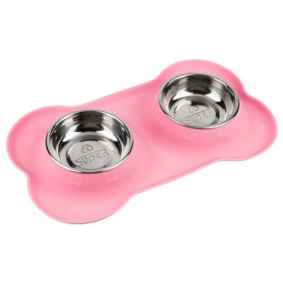 Hubulk Pet Dog Bowls 2 Stainless Steel Dog Bowl with No Spill Non-Skid  Silicone Mat + Pet Food Scoop Water and Food Feeder Bowls for Feeding Small  Medium Large Dogs Cats Puppies (