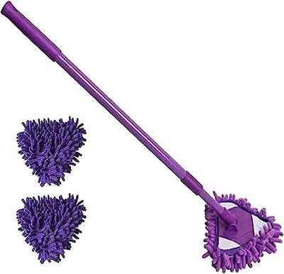 meioro 360 Rotating Bucket Spin Mop Car Wash Set, Adjustable Long Handle  Car Washing Mop Cleaning Supplies Kit with 2 Microfiber Chenille  Scratch-Free