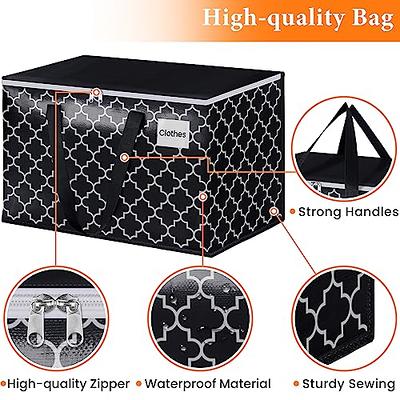 HomeHacks Moving Bags, Heavy Duty Storage Bags, Moving Boxes with Tag  Pockets, Zippers & Carrying Handles, Collapsible Storage Totes for Storing,  Camping, Packing & Moving Supplies, Black 125L, 8 Pack - Yahoo Shopping