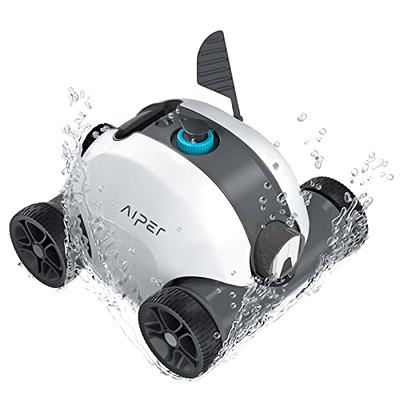  Ofuzzi Cyber Cordless Robotic Pool Cleaner, Max.120 Mins  Runtime, Self-Parking, Automatic Pool Vacuum for All Above/In Ground Pools  Up to 1076ft² of Flat Bottom (Grey) : Patio, Lawn & Garden