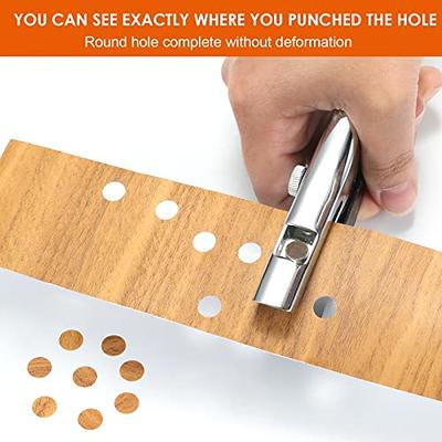 Single Hole Punch 3 8inch Heavy Duty Hole Puncher Paper Punch Handheld Long  Hole Punch Metal Hole Punch Tool for Paper Cards Plastic Cardboard 
