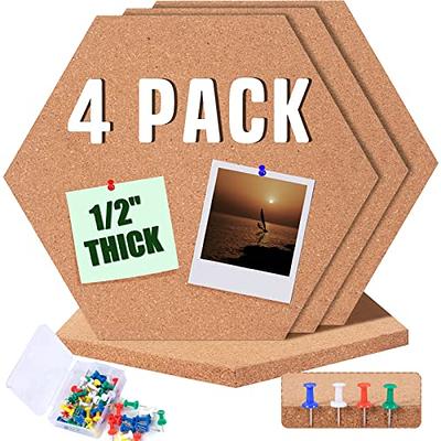 50 Pack Self-Adhesive Cork Squares 4 x 4 Inches Cork Backing Sheets Cork  Tiles for Cork Coasters and DIY Crafts 