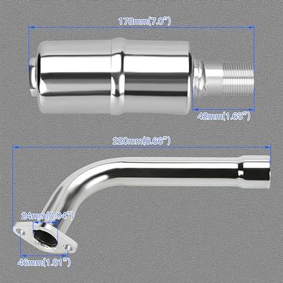 YOXUFA Mini Bike Exhaust Pipe Muffler Kit for Predator 212cc 224cc