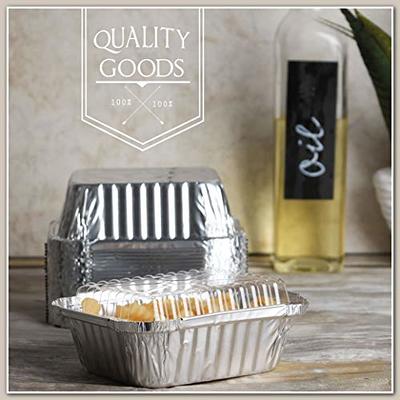 6 Inch Disposable Round Aluminum Foil Take-out Pans With Plastic Lids Set 