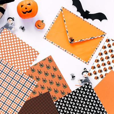 PUIKSXER 24 Sheets Halloween Scrapbook Paper, 6 Inch Pumpkin Witch Spider  Boo Pattern Paper Cardstock Single-Sided Orange Black Craft Paper for Card  Making Photo Album Party Decor (Style 1) - Yahoo Shopping