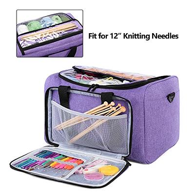  Teamoy Knitting Bag, Yarn Storage Tote Bag with Inner