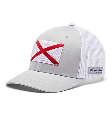 Columbia Phg Game Flag Mesh Ball Cap-high Crown