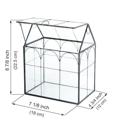 Giadun Large Glass Terrarium House Planter – Succulent Plant Terrarium House  Shape Glass Greenhouse Terrarium with Lid, Indoor Tabletop Orchid Succulent  Cacti Terrarium - Yahoo Shopping