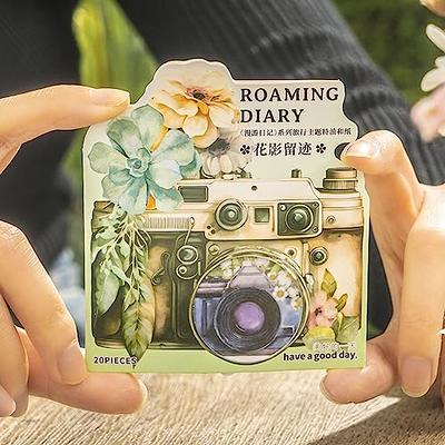 EXCEART 6 Sets Travel Stickers DIY Scrapbook Stickers Travel Scrapbooking  Decals Aesthetic Stickers Vintage Stickers Laptop Stickers Plant Stickers