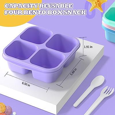 Meal Prep Containers(4 Pack), 4-Compartments Salad Container for Lunch,  Reusable BPA Free Food Prep Containers for Kids, Lunchable Kids Snack  Container for School, Work, and Travel (White+G/P/B/P Lid) - Yahoo Shopping