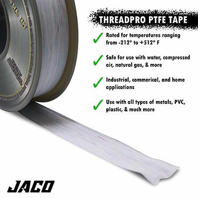 JACO ThreadPro PTFE Thread Seal Tape - 1/2 x 100 ft. (Mega Roll