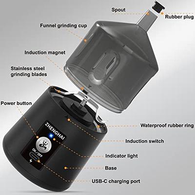 Zhenghai Electric Spice Grinder, Coffee Grinder Large Capacity, Easy  On/off, Fast Grinding For Dry Spices, Coffee Bean, Nuts, Flower Buds.  Multifunctional Electric Mills & Food Processor, With Cleaning Brush. -  Temu United