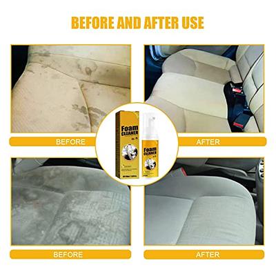 Car Magic Foam Cleaner, Multi-Purpose Foam Cleaner, Foam Cleaner All  Purpose, Foam Cleaner for car, Powerful Stain Removal Kit (30ml, 3pcs)