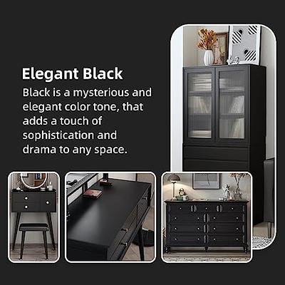 Globalcom Acrylic Wood Paint for Furniture black, Home Decor Paint for Wood  Renovation, Water-Based Chalk Style Paint for Wood Furniture, Non-Toxic &  Odorless (17 oz, Black) 