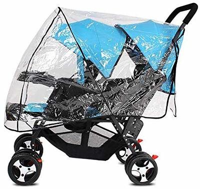 Universal Stroller Raincovers for Twins Baby Stroller Pushchair Waterproof Buggy  Pram Raincoat Wind Dust Rain Covers PVC Double Carrycots Weather Shield  Protector (Tandem Twin Buggy Rain Cover) - Yahoo Shopping