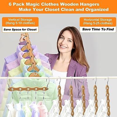  12 Pack Space Saving Hangers for Clothes, Collapsible Metal Hangers  Organizer, Closet Hangers Space Saver, Clothes Hanger Organizer, Magic  Hangers for Organization and Storage, Dorm Room Essentials : Home & Kitchen