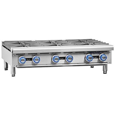 Cooking Performance Group R-CPG-36-NL 6 Burner Gas Countertop Range / Hot  Plate - 132,000 BTU