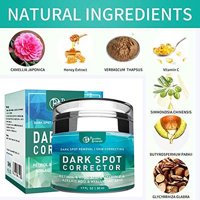 Dark Spot Remover for Face, Dark Spot Corrector for Face, Day & Night Sun  Spots, Age Spot and Freckle Remover with Vitamin C & Hyaluronic Acid ,  4-Butylresorcinol, Kojic Acid, Lactic Acid