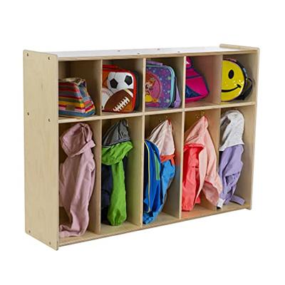 RRI Goods 5-Section Coat Locker with Cubbies, Wooden Backpack Storage  Organizer with Coat Hooks and Cubby Storage Organizer Cubes for Kids,  Daycare, Classroom - Yahoo Shopping