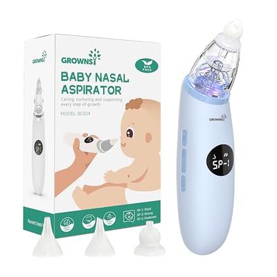 Baby Nose Sucker Silicone Plastic Baby Nasal Suction Aspirator Portable  Nose Suction Aspirator, Blue 