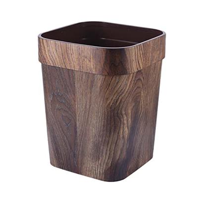Rustic Wood 13 Gallon Kitchen Trash Can - Yahoo Shopping