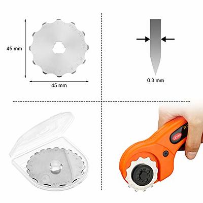 Zoid 45mm 5-Pk Rotary Refill, Cutting Wheel Blade Refills, Rotary Cutter  Blades for Fabrics, Papers and Crafting Projects